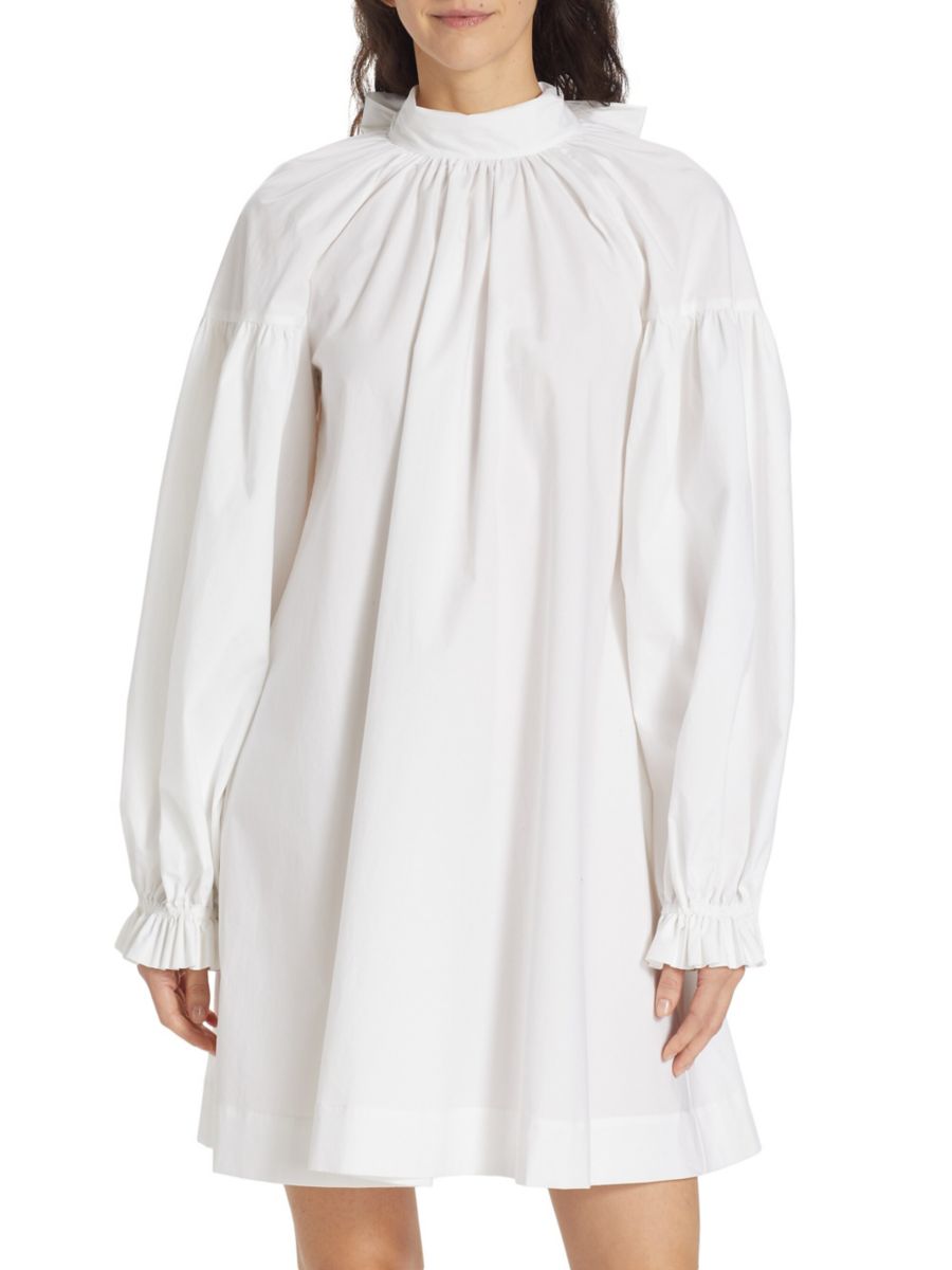 Платье-трапеция с завязкой на шее Rosetta Getty, белый
Платье-трапеция с завязкой на шее Rosetta Getty, белый