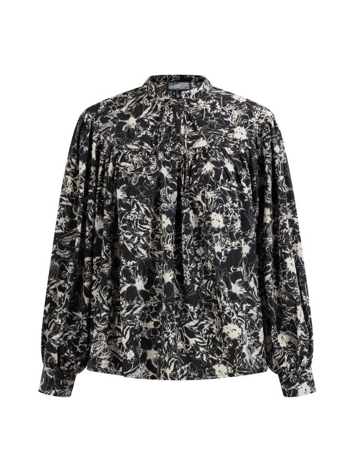 DreiMaster Женская блузка с длинными рукавами, черная и разноцветная
DreiMaster Женская блузка с длинными рукавами, черная и разноцветная