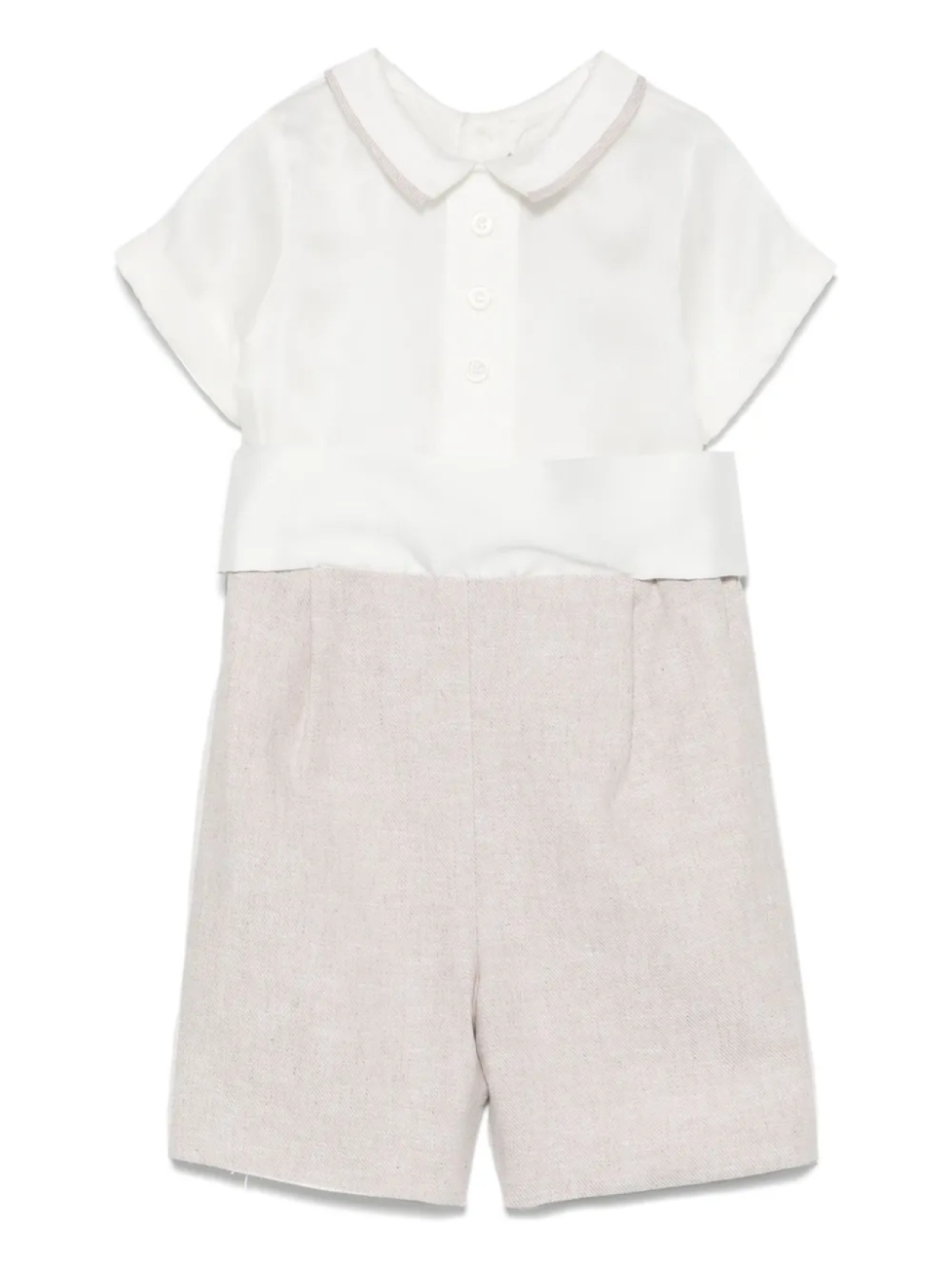 Ромпер со вставками La Stupenderia, нейтральный
Ромпер со вставками La Stupenderia, нейтральный