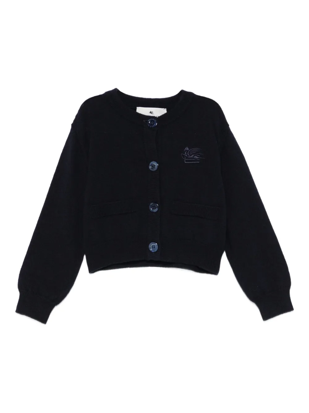 Кардиган с вышивкой Etro Kids, синий
Кардиган с вышивкой Etro Kids, синий