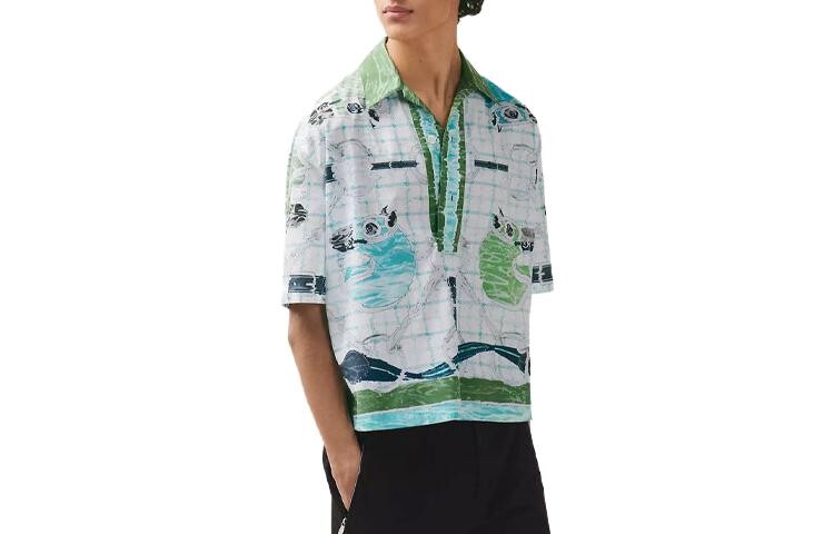 Рубашка мужская белая Hermes, белый 
Рубашка мужская белая Hermes, белый