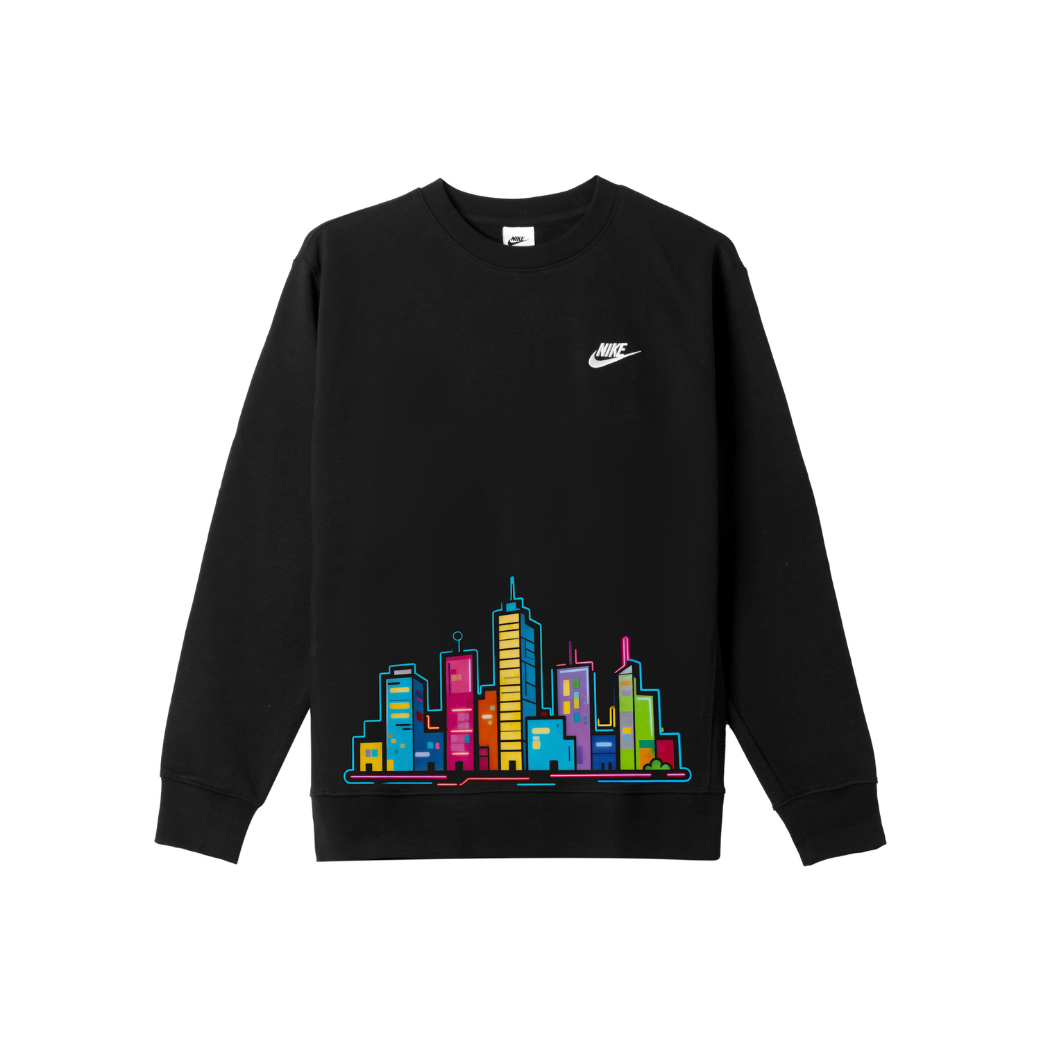 Nike Свитшот мужской черный с круглым вырезом, умеренно свободный, обычный крой
Nike Свитшот мужской черный с круглым вырезом, умеренно свободный, обычный крой