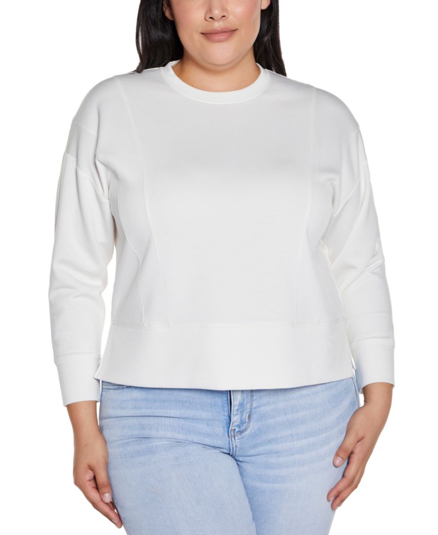 Топ из трикотажа большого размера с приспущенными плечами, в стиле дайвинг Belldini, Off White
Топ из трикотажа большого размера с приспущенными плечами, в стиле дайвинг Belldini, Off White