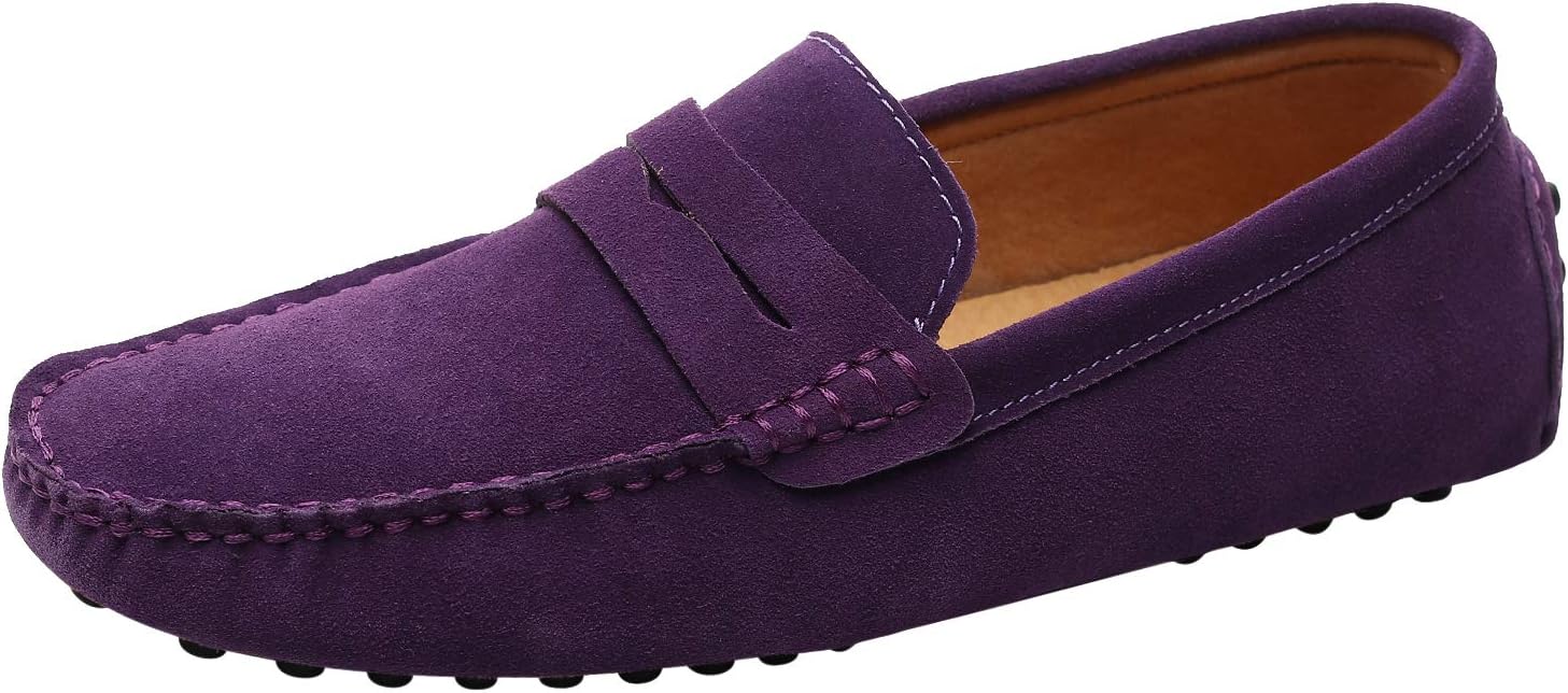 Мужские замшевые кожаные лоферы ANUFER, удобные мокасины, фиолетовый
Мужские замшевые кожаные лоферы ANUFER, удобные мокасины, фиолетовый