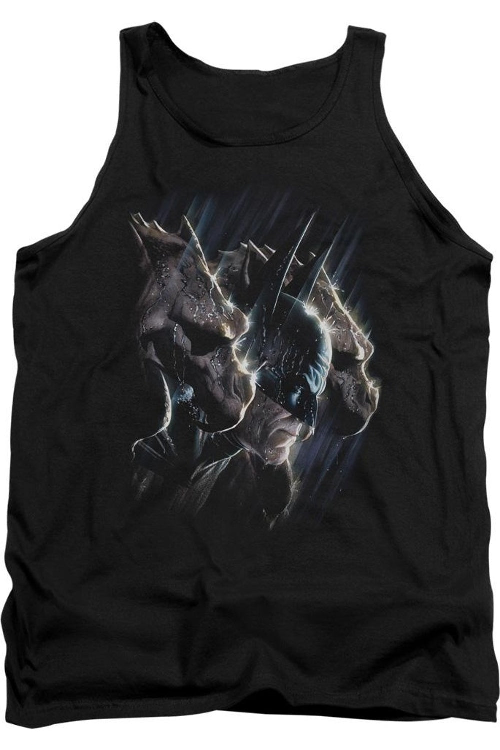 Бэтмен Гаргульи Взрослая майка Gildan, черный
Бэтмен Гаргульи Взрослая майка Gildan, черный