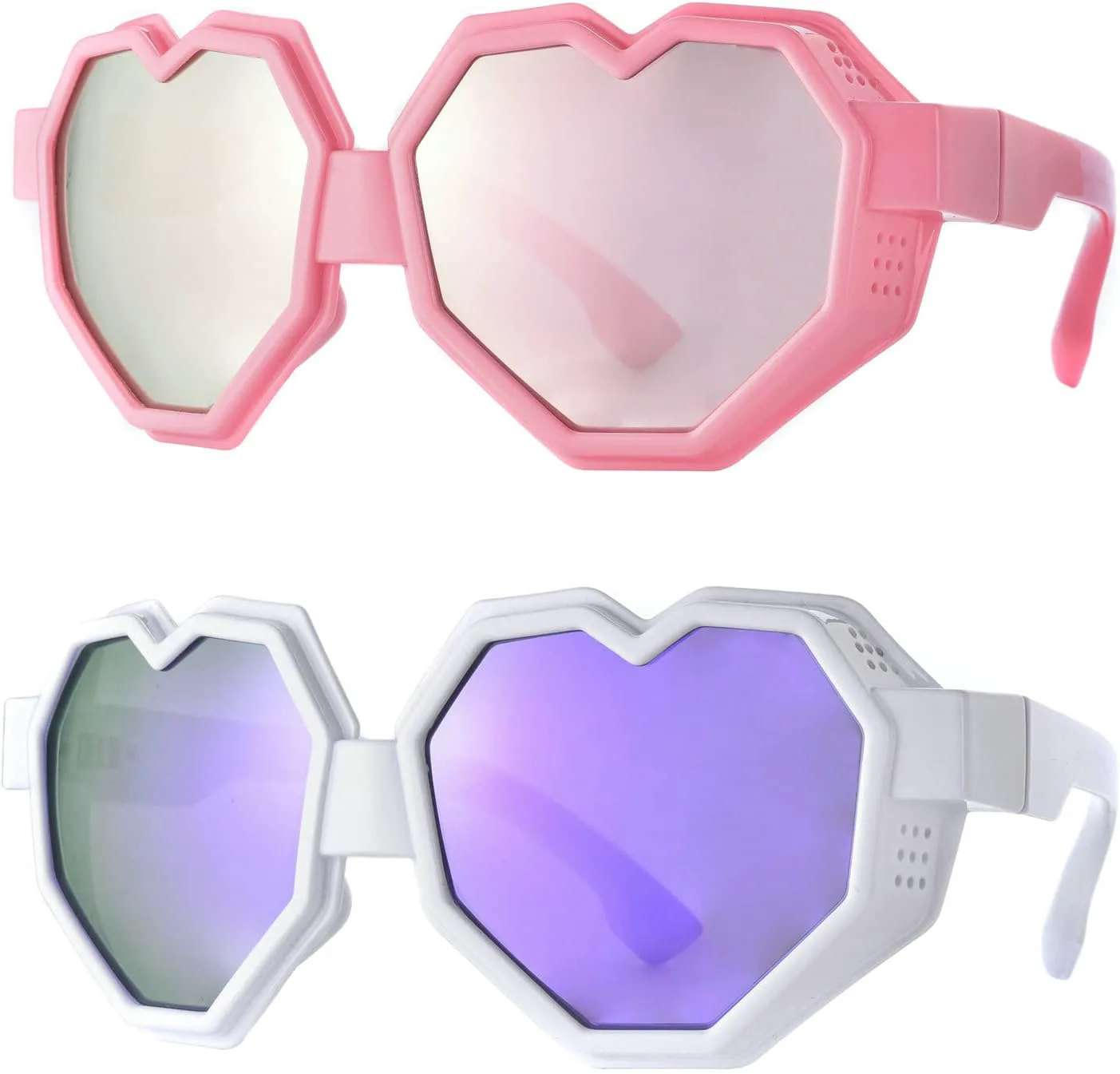 Laureles 2023 Модные очки в форме сердца Y2K Солнцезащитные очки-комбинезон для женщин, большие солнцезащитные очки Love для мужчин, 2pcspink+white-purple
Laureles 2023 Модные очки в форме сердца Y2K Солнцезащитные очки-комбинезон для женщин, большие солнцезащитные очки Love для мужчин, 2pcspink+white-purple