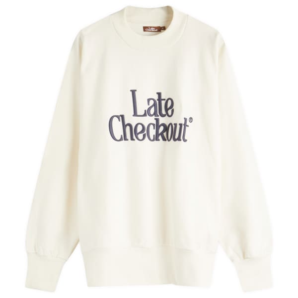 Толстовка с круглым вырезом Late Checkout, белый
Толстовка с круглым вырезом Late Checkout, белый