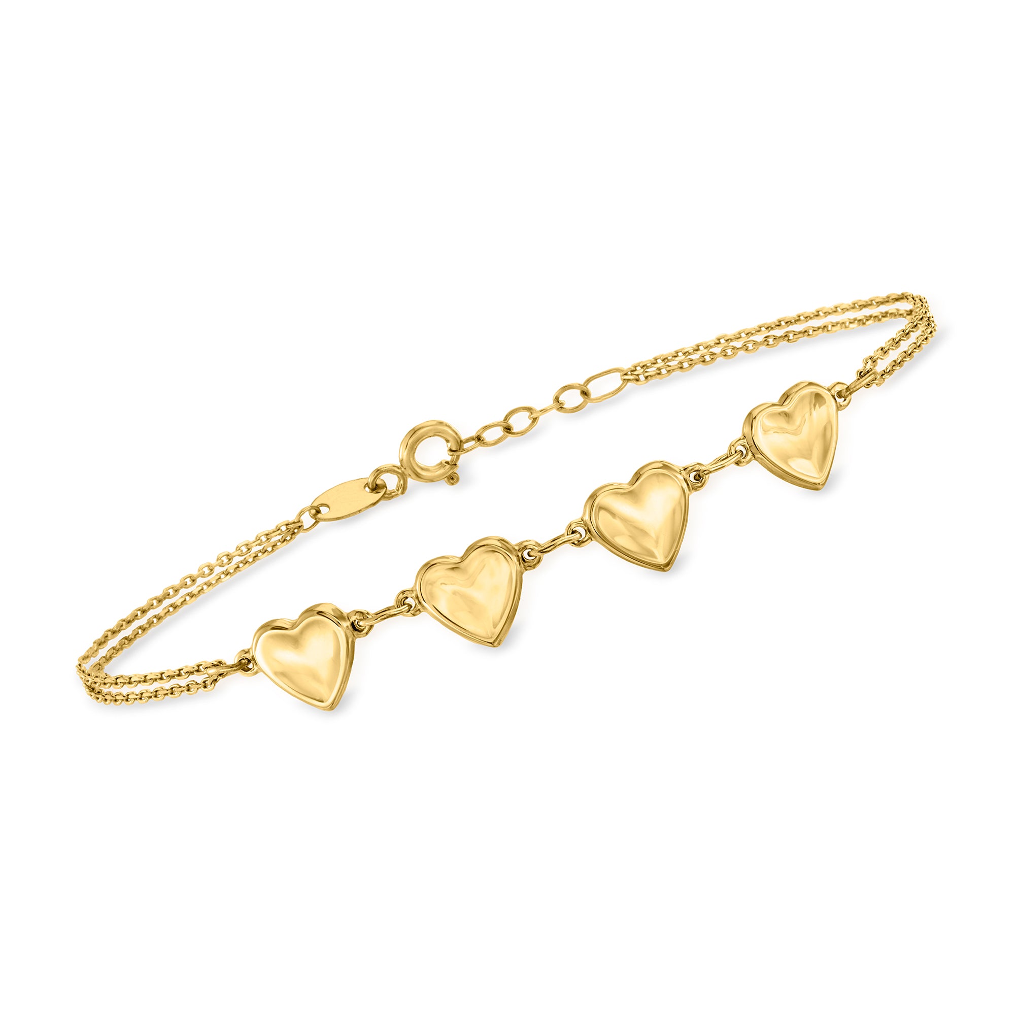Браслет Ross-Simons Heart Station из 14-каратного желтого золота Rs Pure, 7.5 In
Браслет Ross-Simons Heart Station из 14-каратного желтого золота Rs Pure, 7.5 In