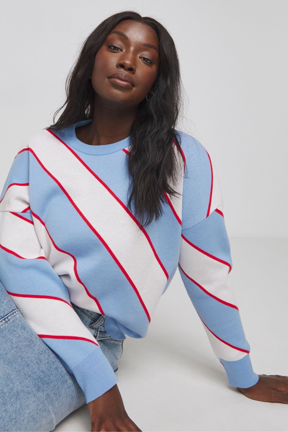 Джемпер в диагональную полоску Simply Be, синий
Джемпер в диагональную полоску Simply Be, синий