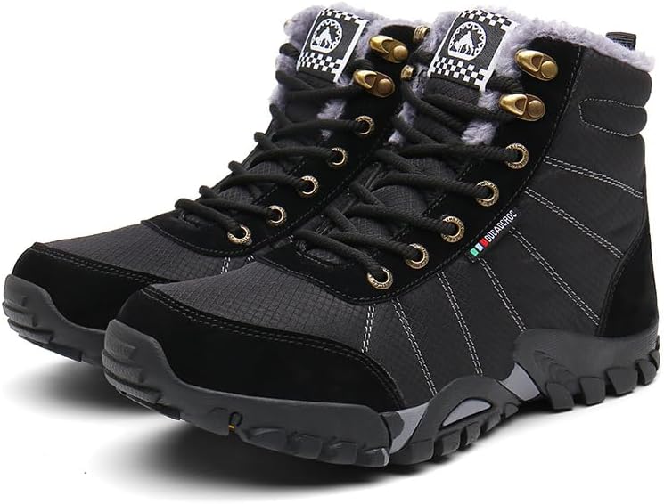 Мужские зимние ботинки Мужские зимние ботинки Водонепроницаемые нескользящие с меховой подкладкой, зимние ботинки до щиколотки, уличные, легкие, противоскользящие походные ботинки Soft Time Toy, черный
Мужские зимние ботинки Мужские зимние ботинки Водонепроницаемые нескользящие с меховой подкладкой, зимние ботинки до щиколотки, уличные, легкие, противоскользящие походные ботинки Soft Time Toy, черный