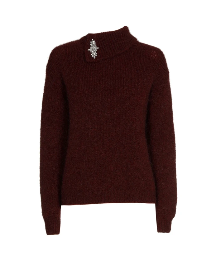 Бордовый свитер со стойкой. Marie Mãro, красный
Бордовый свитер со стойкой. Marie Mãro, красный