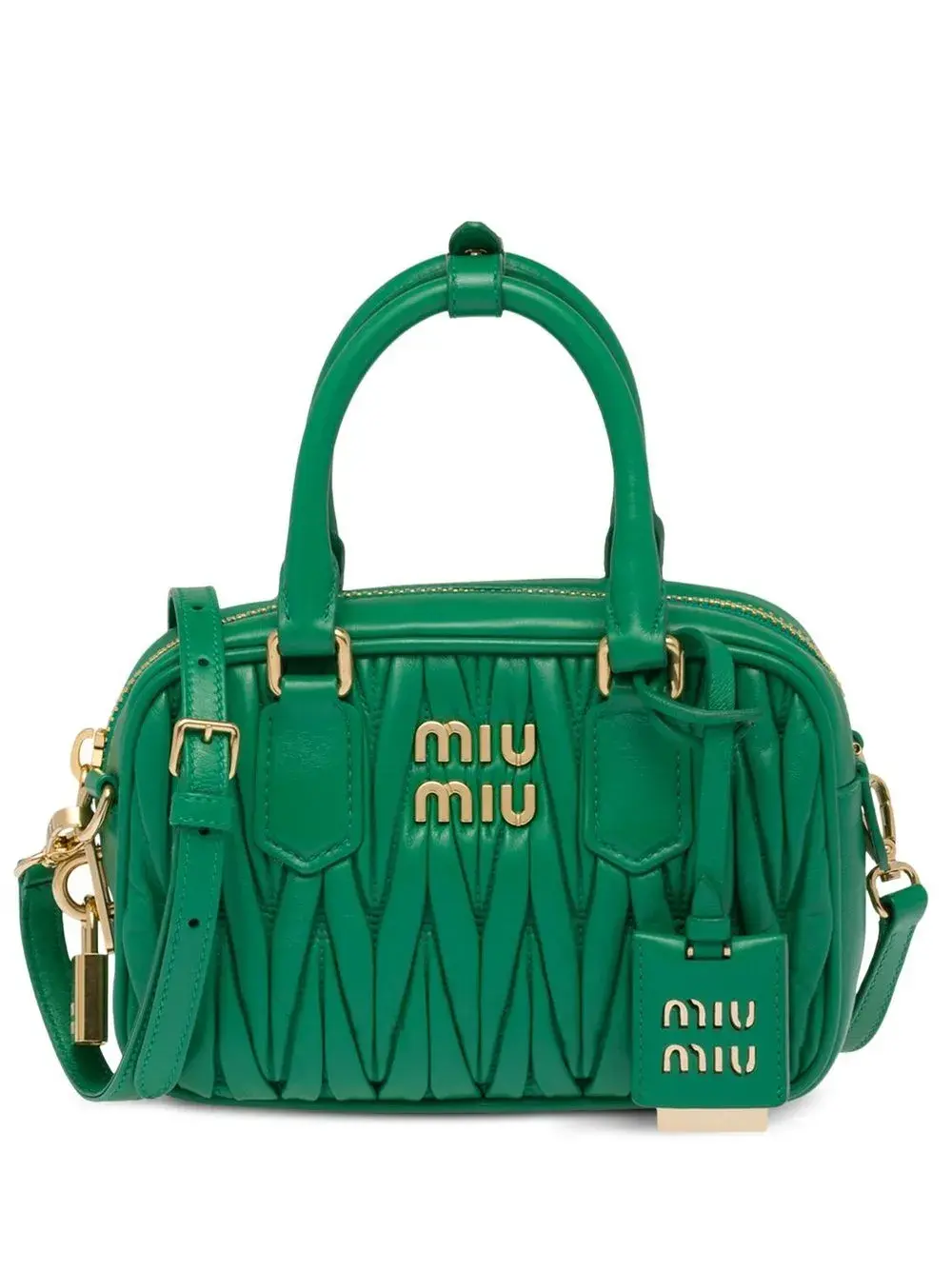 Стеганая сумка через плечо MIU MIU, зеленый
Стеганая сумка через плечо MIU MIU, зеленый