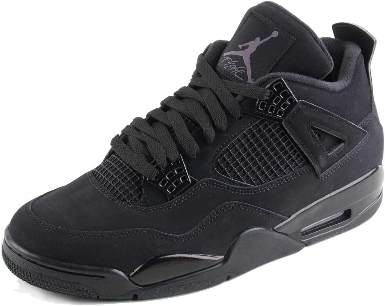 Air Jordan Mens Air 4 Retro, Black/Black-Light Graphite
Air Jordan Mens Air 4 Retro, Black/Black-Light Graphite