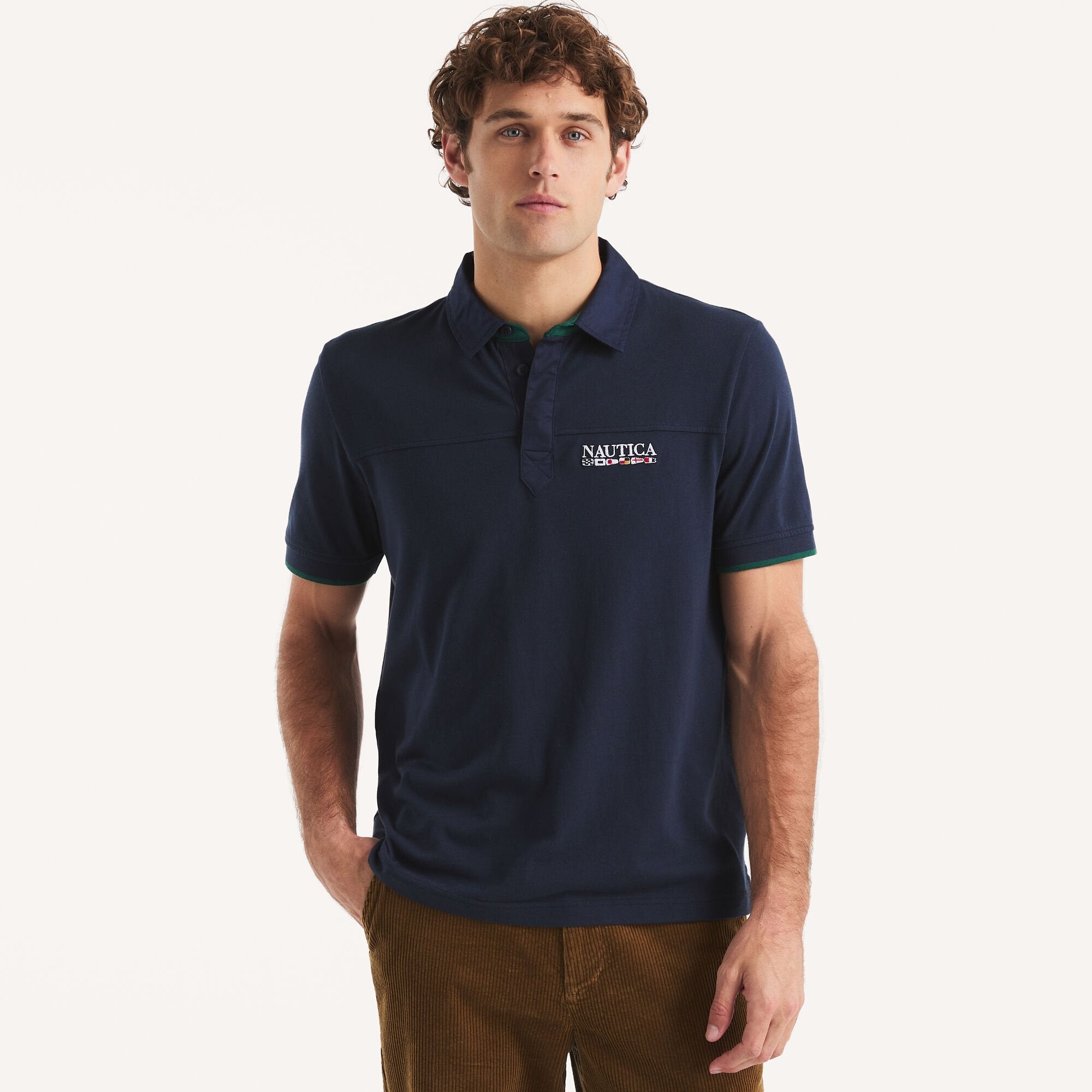 Мужская классическая рубашка-поло Nautica, цвет navy seas
Мужская классическая рубашка-поло Nautica, цвет navy seas