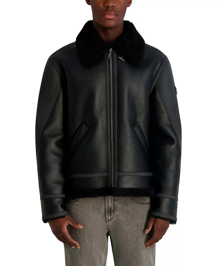 Парижская мужская куртка с подкладкой из шерпы и воротником из искусственной кожи Karl Lagerfeld, черный
Парижская мужская куртка с подкладкой из шерпы и воротником из искусственной кожи Karl Lagerfeld, черный