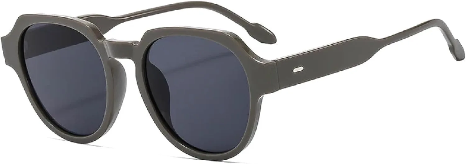 Солнцезащитные очки с крупной оправой для женщин. Популярная овальная оправа, модные ретро-очки с круглой оправой, защита от УФ-излучения UV400 TVTBBVV, Grey Smoke
Солнцезащитные очки с крупной оправой для женщин. Популярная овальная оправа, модные ретро-очки с круглой оправой, защита от УФ-излучения UV400 TVTBBVV, Grey Smoke