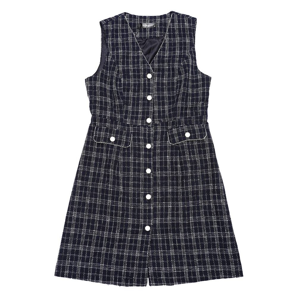 Женское твидовое платье в клетку с V-образным вырезом, однобортное платье без рукавов с карманами ALLEGRA K, цвет Dark Blue
Женское твидовое платье в клетку с V-образным вырезом, однобортное платье без рукавов с карманами ALLEGRA K, цвет Dark Blue