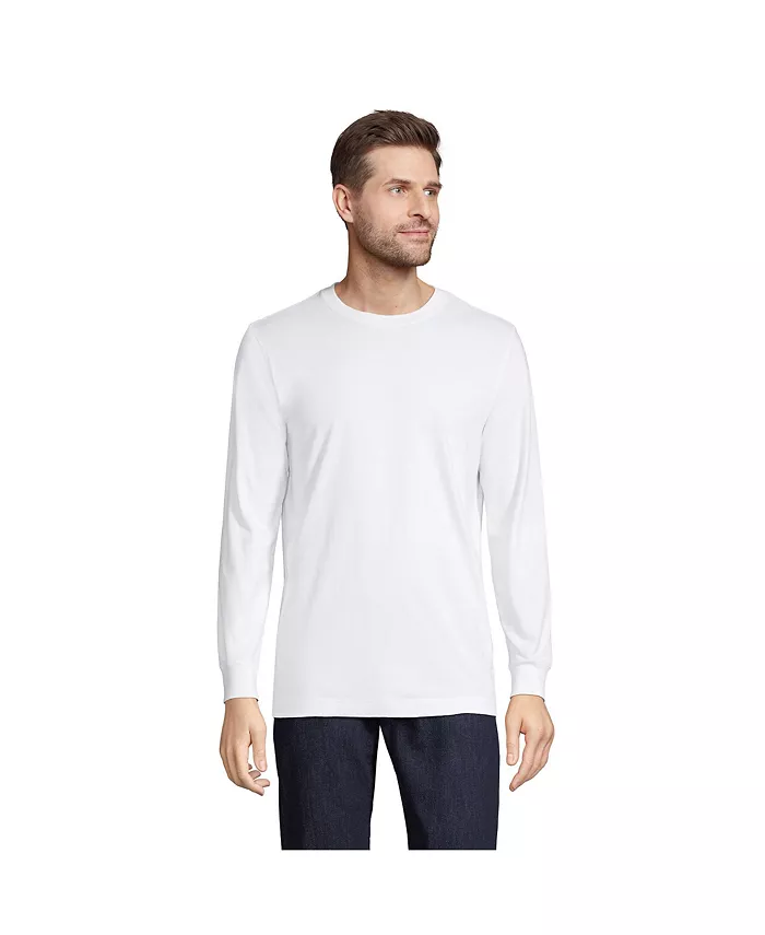 Футболка с длинным рукавом Big & Tall Super-T Lands' End, белый
Футболка с длинным рукавом Big & Tall Super-T Lands' End, белый