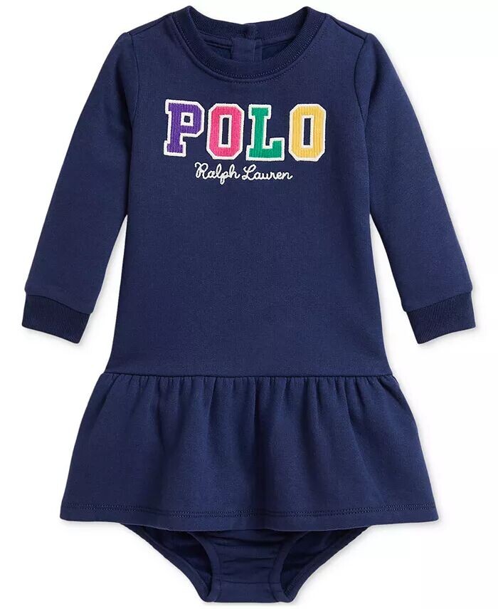 Флисовое платье с логотипом для маленьких девочек Polo Ralph Lauren, синий
Флисовое платье с логотипом для маленьких девочек Polo Ralph Lauren, синий