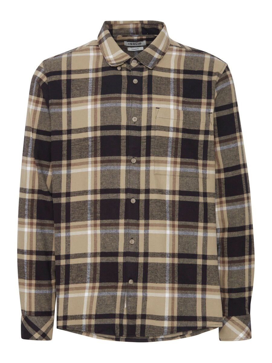 Рубашка на пуговицах классического кроя !Solid Craig, бежевый
Рубашка на пуговицах классического кроя !Solid Craig, бежевый