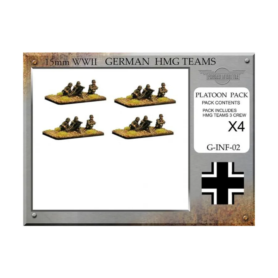 Взвод HMG, WWII Miniatures - German Infantry (15mm)
Взвод HMG, WWII Miniatures - German Infantry (15mm)