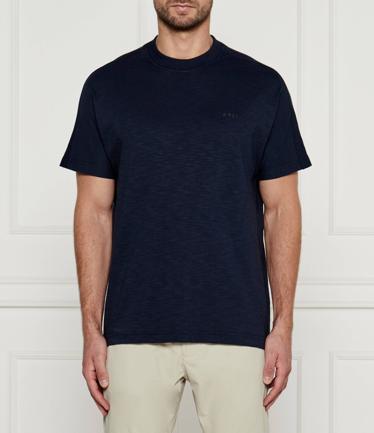 Футболка BOSS ORANGE Te_Denim Regular Fit, темно-синий 
Футболка BOSS ORANGE Te_Denim Regular Fit, темно-синий