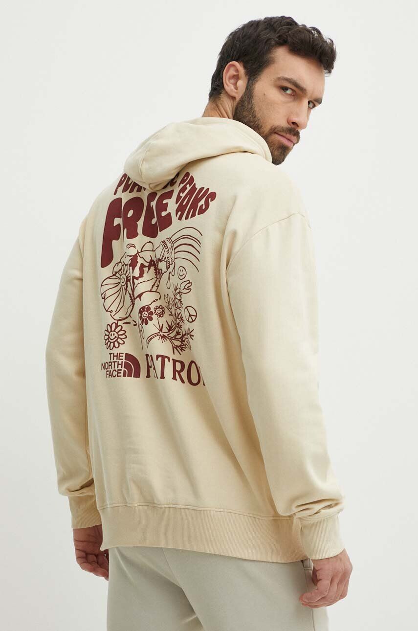 Хлопковая толстовка The North Face, бежевый
Хлопковая толстовка The North Face, бежевый