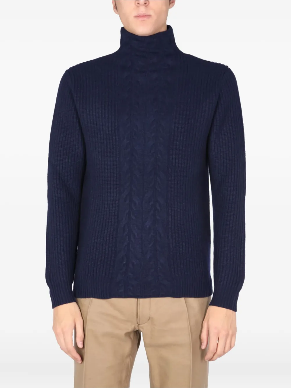 Свитер с высоким воротом из косичной вязки Ballantyne, синий
Свитер с высоким воротом из косичной вязки Ballantyne, синий