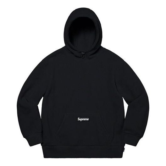 Толстовка polartec hooded sweatshirt 'black white' Supreme, черный 
Толстовка polartec hooded sweatshirt 'black white' Supreme, черный