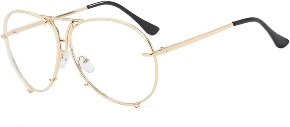 Ретро женские солнцезащитные очки большого размера с круглым оправой, мужские модные солнцезащитные очки в металлической оправе с защитой от УФ-излучения UV400 TKKTLLT, Gold Clear
Ретро женские солнцезащитные очки большого размера с круглым оправой, мужские модные солнцезащитные очки в металлической оправе с защитой от УФ-излучения UV400 TKKTLLT, Gold Clear