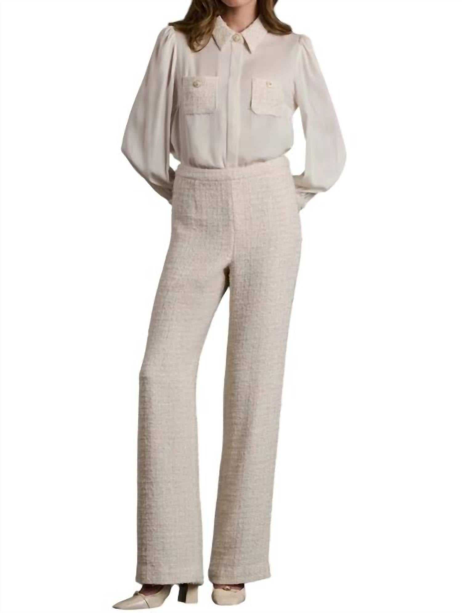 Weill Широкие брюки «Мэрилин» цвета экрю
Weill Широкие брюки «Мэрилин» цвета экрю