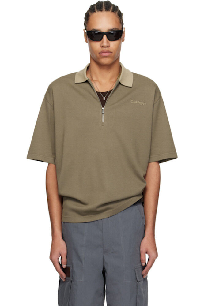 Поло на молнии Darro Khaki CARRER 
Поло на молнии Darro Khaki CARRER