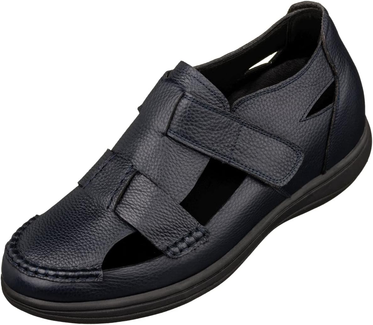 Мужские невидимые увеличивающие рост туфли CALTO - темно-синие премиальные кожаные легкие повседневные сандалии-рыбаки - прибавка роста 8 см - K2663 - размер 8 D(M) US
Мужские невидимые увеличивающие рост туфли CALTO - темно-синие премиальные кожаные легкие повседневные сандалии-рыбаки - прибавка роста 8 см - K2663 - размер 8 D(M) US