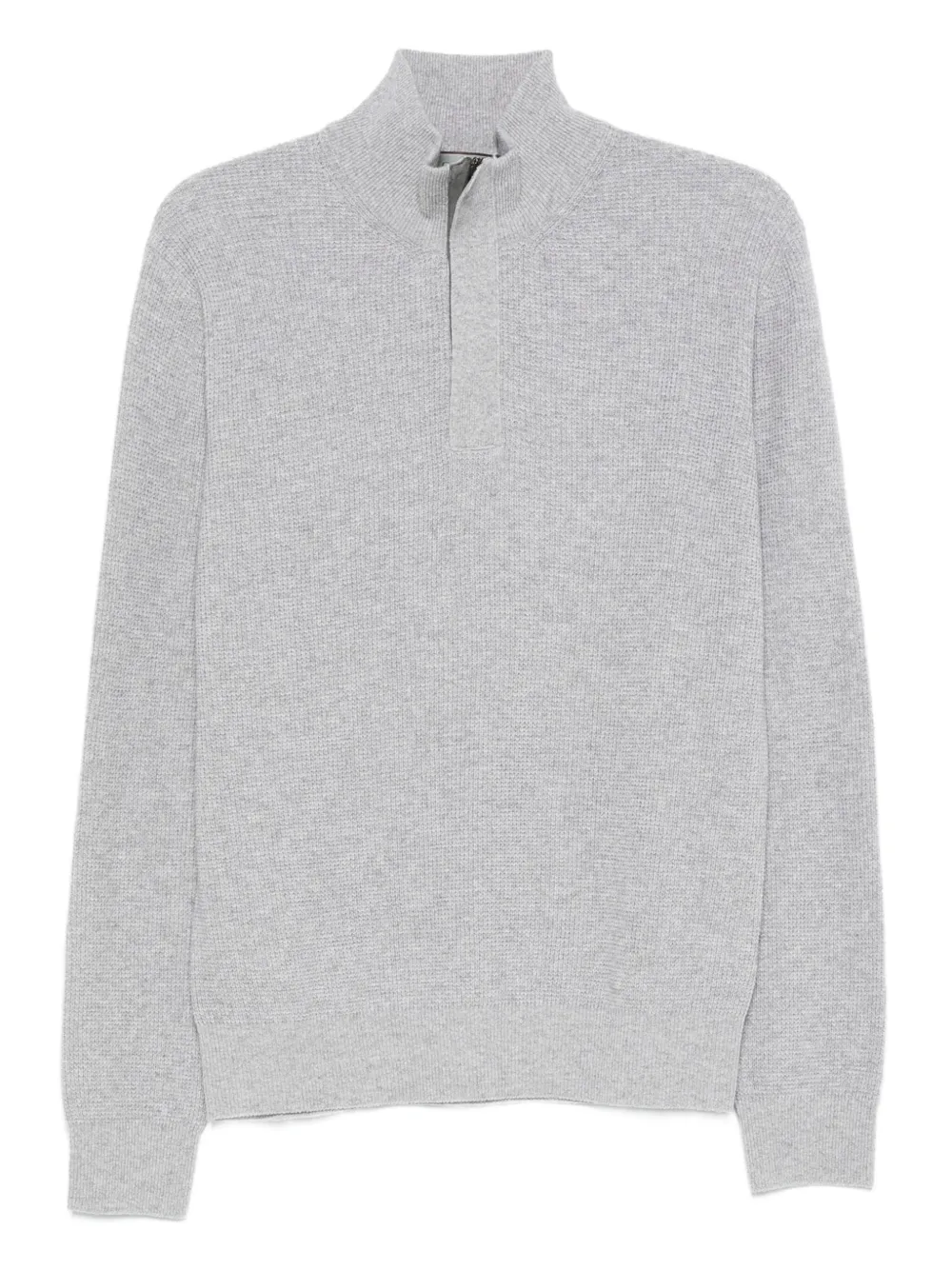 Свитер в рубчик с высоким воротником Canali, серый
Свитер в рубчик с высоким воротником Canali, серый