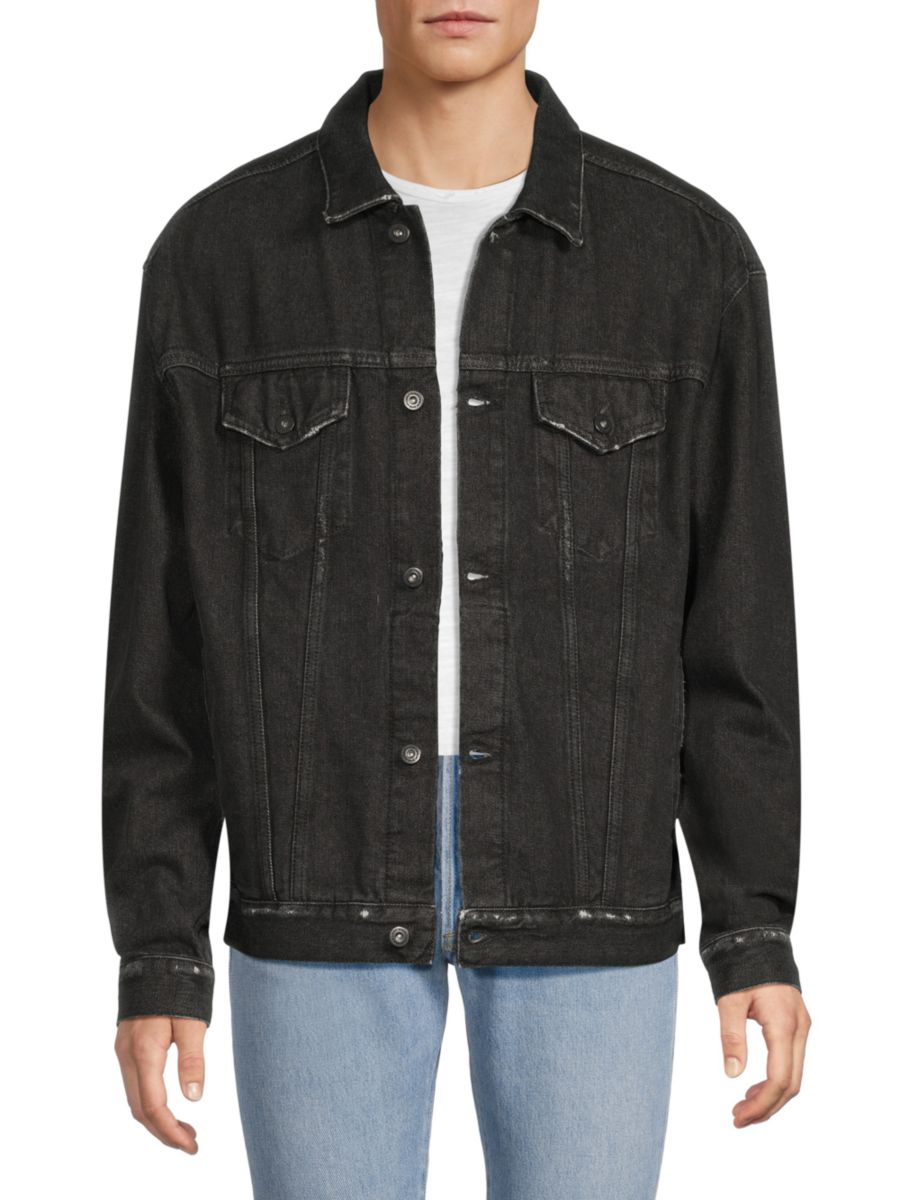 Куртка из хлопкового денима с рисунком креста Tempera Marcelo Burlon, черный
Куртка из хлопкового денима с рисунком креста Tempera Marcelo Burlon, черный