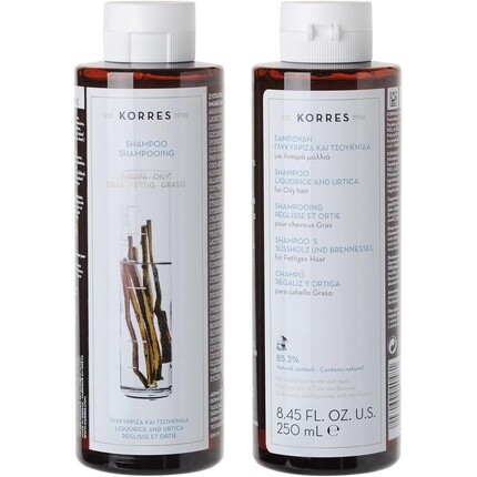Шампунь солодка и крапивница для жирных волос 250мл, Korres
Шампунь солодка и крапивница для жирных волос 250мл, Korres