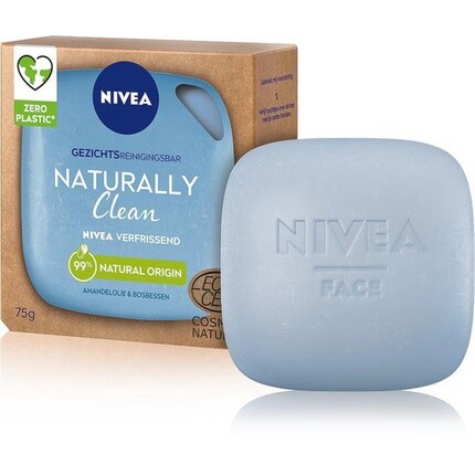 Nivea Очищающее мыло для лица Naturally Clean, освежающее, 75 г
Nivea Очищающее мыло для лица Naturally Clean, освежающее, 75 г