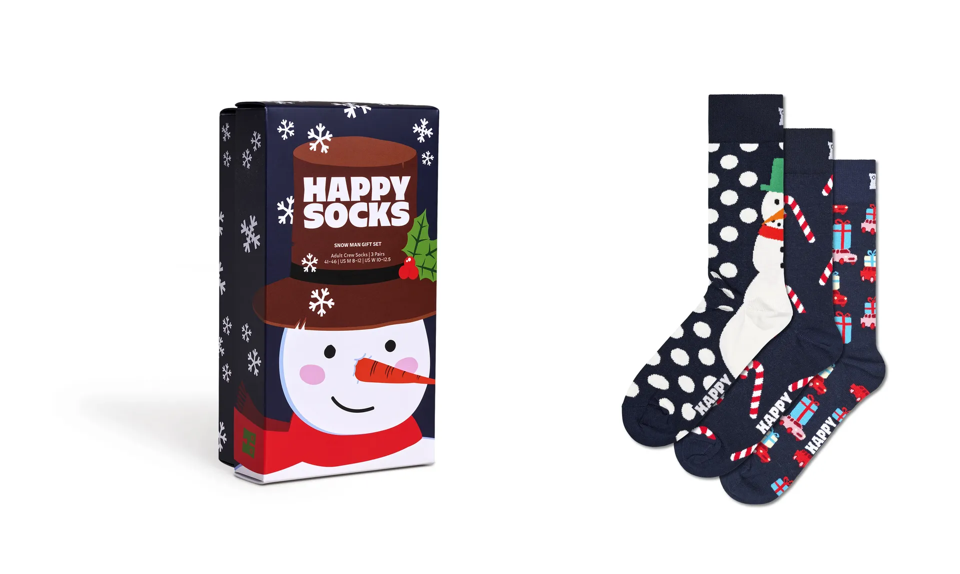 Длинные носки Happy Socks (коробка, 3 шт.), с зимними и рождественскими мотивами, синий
Длинные носки Happy Socks (коробка, 3 шт.), с зимними и рождественскими мотивами, синий