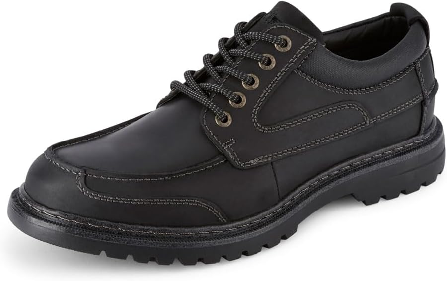 Мужские кожаные оксфорды DOCKERS Overton, прочная повседневная обувь для мужчин с защитой от пятен - доступны широкие размеры, черный
Мужские кожаные оксфорды DOCKERS Overton, прочная повседневная обувь для мужчин с защитой от пятен - доступны широкие размеры, черный