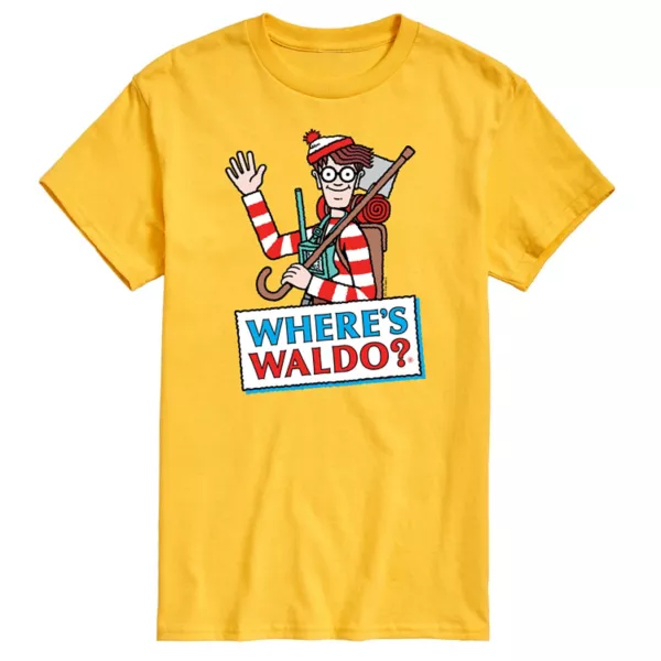 Мужская футболка с графическим логотипом «Где Уолдо» Licensed Character, желтый
Мужская футболка с графическим логотипом «Где Уолдо» Licensed Character, желтый