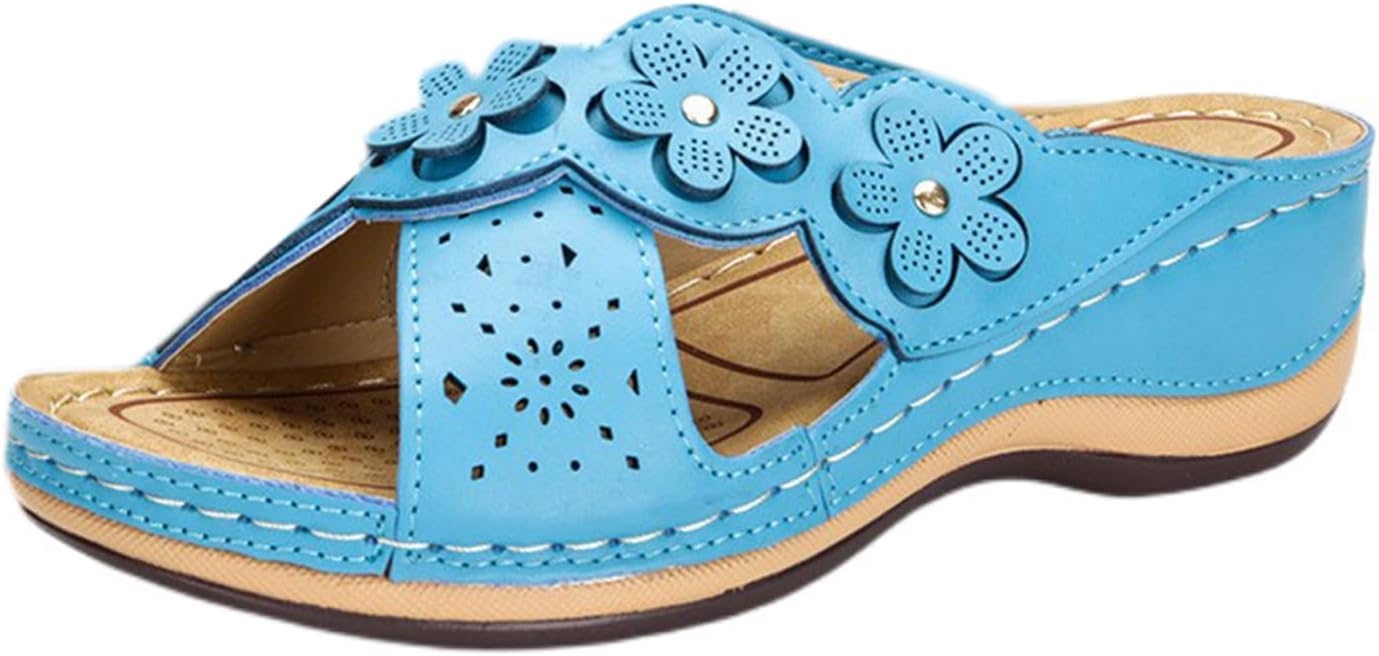 Женские босоножки на танкетке с летним цветочным узором, ортопедические, с открытым носком и перекрестными ремешками на платформе, удобные повседневные шлепанцы для ходьбы с поддержкой свода стопы Generic, синий
Женские босоножки на танкетке с летним цветочным узором, ортопедические, с открытым носком и перекрестными ремешками на платформе, удобные повседневные шлепанцы для ходьбы с поддержкой свода стопы Generic, синий