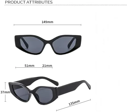 Модные солнцезащитные очки «кошачий глаз» в стиле «многоугольник» для женщин, винтажные солнцезащитные очки с защитой от УФ-излучения UV400 для мужчин MTZJH, Leopard
Модные солнцезащитные очки «кошачий глаз» в стиле «многоугольник» для женщин, винтажные солнцезащитные очки с защитой от УФ-излучения UV400 для мужчин MTZJH, Leopard