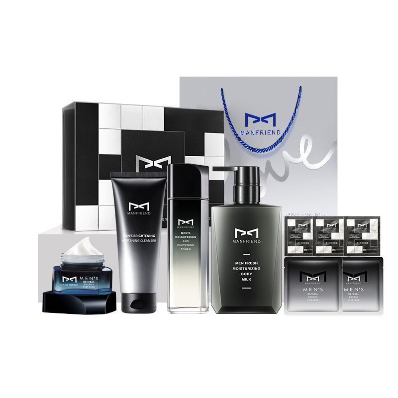 Мужской набор для осветления и сияния кожи из трёх средств MANFRIEND, Box Four-Piece Set (Cleanser, Toner, Cream+Moisturizing Body Lotion 300ml)
Мужской набор для осветления и сияния кожи из трёх средств MANFRIEND, Box Four-Piece Set (Cleanser, Toner, Cream+Moisturizing Body Lotion 300ml)
