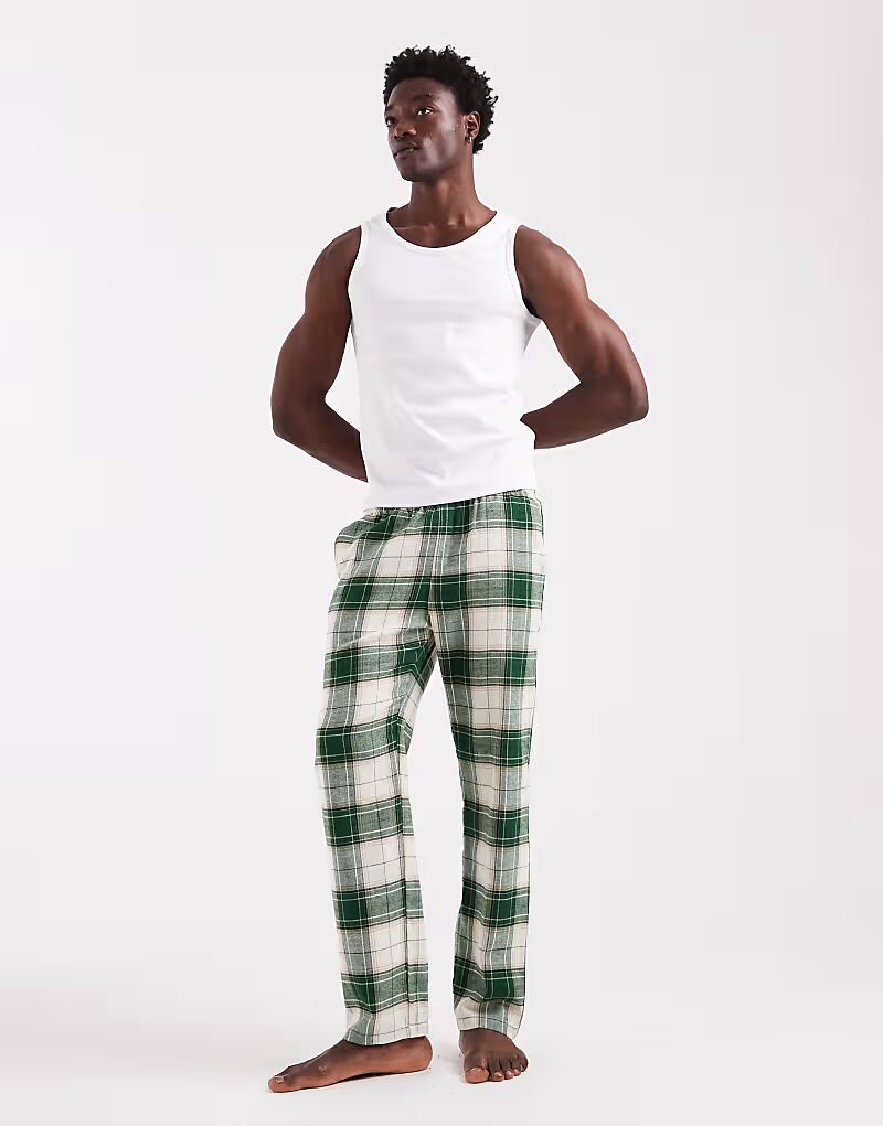 Пижамные штаны в зеленую клетку New Look
Пижамные штаны в зеленую клетку New Look