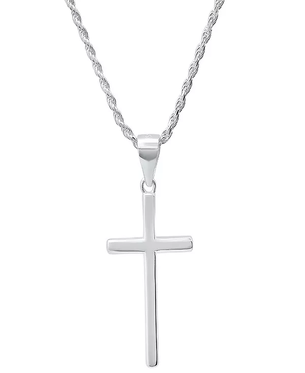 Мужское ожерелье из стерлингового серебра с цепочкой-веревкой и крестиком Steeltime, silver
Мужское ожерелье из стерлингового серебра с цепочкой-веревкой и крестиком Steeltime, silver