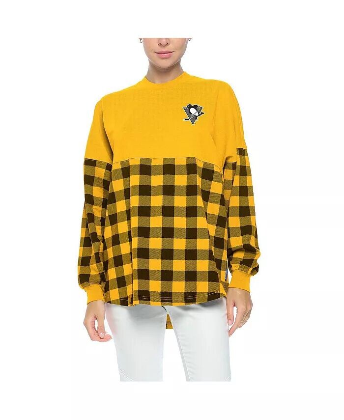 Женская золотая футболка с длинными рукавами в клетку Buffalo Pittsburgh Penguins Fanatics
Женская золотая футболка с длинными рукавами в клетку Buffalo Pittsburgh Penguins Fanatics