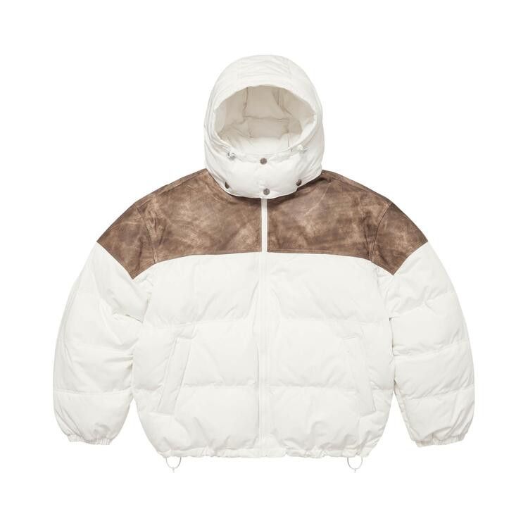 Куртка Supreme Leather Yoke Puffer Jacket, White
Куртка Supreme Leather Yoke Puffer Jacket, White