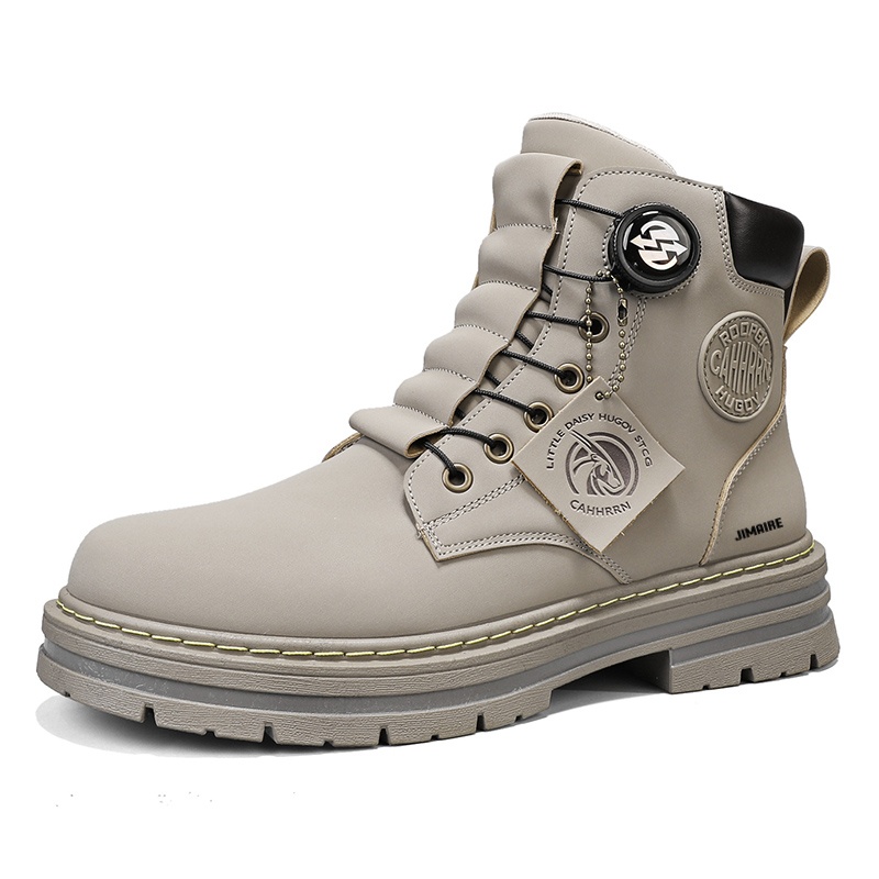 King Jinmai Мужские короткие ботинки Мартин с зимней подкладкой из абрикосового флиса, цвет Apricot Winter Fleece-Lined
King Jinmai Мужские короткие ботинки Мартин с зимней подкладкой из абрикосового флиса, цвет Apricot Winter Fleece-Lined