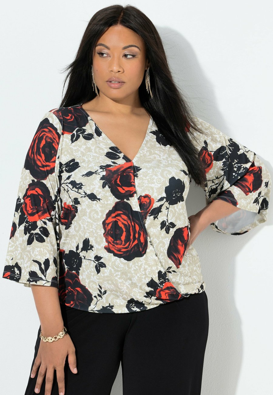 Топ Ulla Popken WICKELOPTIK V-AUSSCHNITT 3/4-GLOCKENÄRMEL, Off White/White
Топ Ulla Popken WICKELOPTIK V-AUSSCHNITT 3/4-GLOCKENÄRMEL, Off White/White