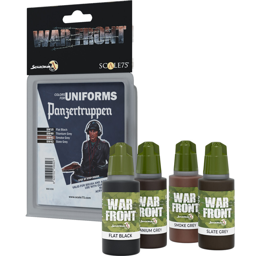 Аксессуары Scale 75 USA War Front Paint Set: Colors for Uniforms - Panzertruppen
Аксессуары Scale 75 USA War Front Paint Set: Colors for Uniforms - Panzertruppen